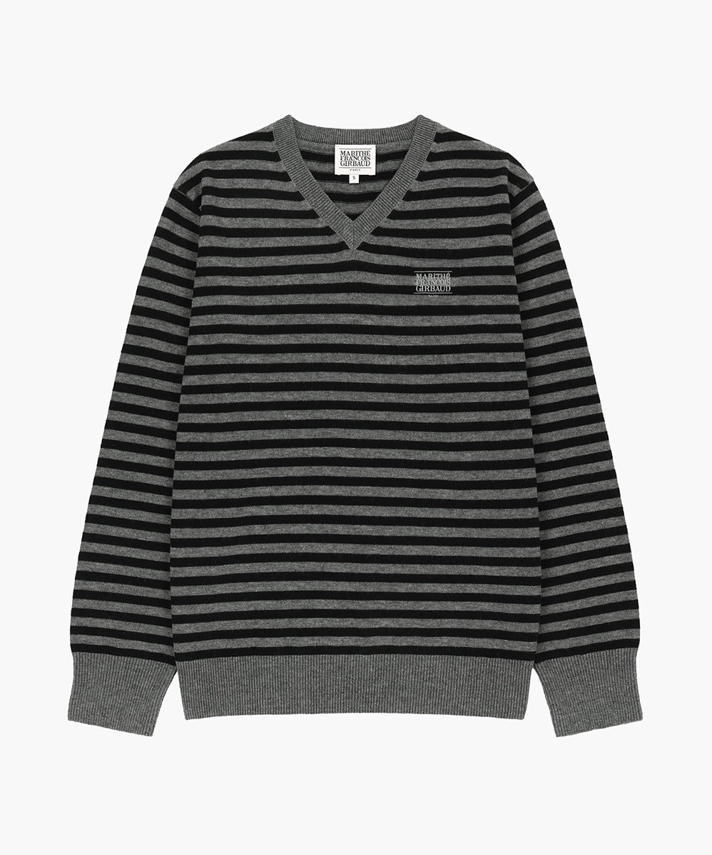 MARITHÉ FRANÇOIS GIRBAUD - Small Classic Logo V-Neck Knit