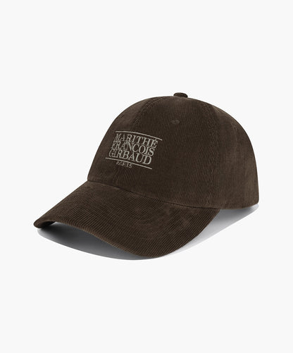 MARITHÉ FRANÇOIS GIRBAUD - Corduroy Small Classic Logo Cap