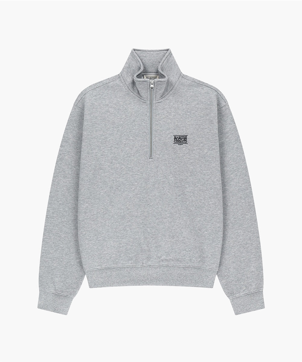 MARITHÉ FRANÇOIS GIRBAUD - Small Classic Logo Half Zip Up Sweatshirt