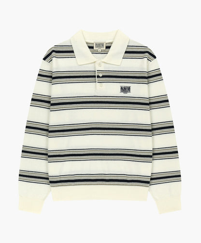 MARITHÉ FRANÇOIS GIRBAUD - Small Classic Logo Multi Stripe Polo Knit