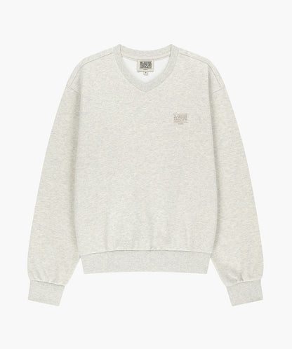 MARITHÉ FRANÇOIS GIRBAUD - Small Classic Logo V Neck Balloon Sweatshirt