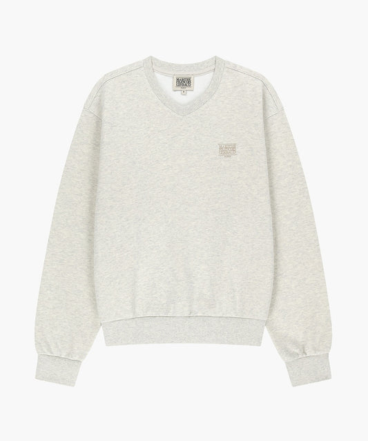 MARITHÉ FRANÇOIS GIRBAUD - Small Classic Logo V Neck Balloon Sweatshirt