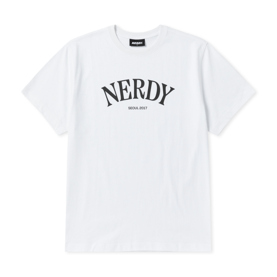 Nerdy - Serif Arch Logo Short Sleeve T-Shirt