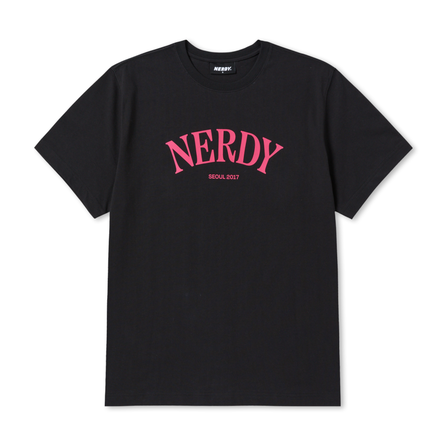 Nerdy - Serif Arch Logo Short Sleeve T-Shirt