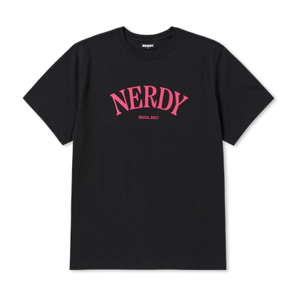 Nerdy - Serif Arch Logo Short Sleeve T-Shirt