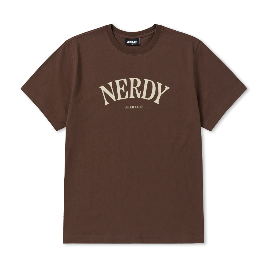 Nerdy - Serif Arch Logo Short Sleeve T-Shirt