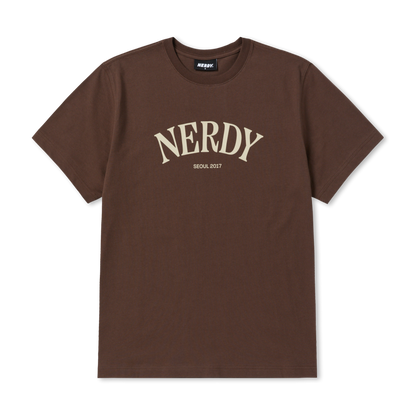 Nerdy - Serif Arch Logo Short Sleeve T-Shirt