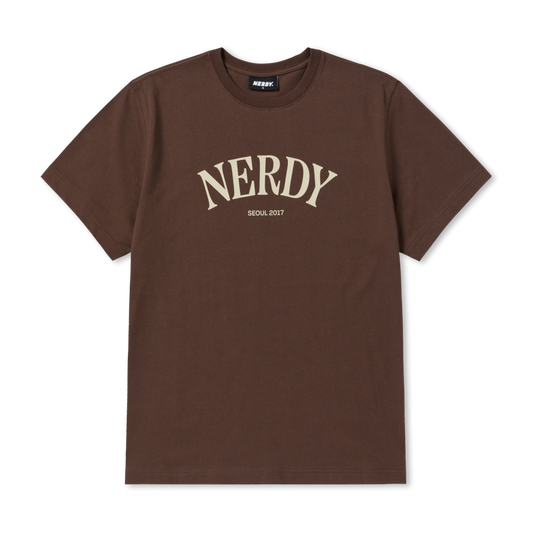 Nerdy - Serif Arch Logo Short Sleeve T-Shirt