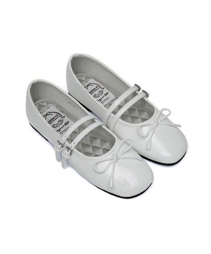 Rockfish Weatherwear - Square Toe Two Strap Mary Janes (Enamel)