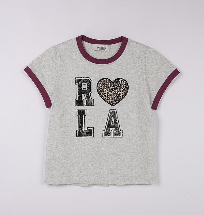 Rolarola - I Love Rola Patchwork Ringer T-Shirt