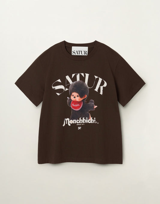 Satur X Monchhichi Arch Logo T-Shirt