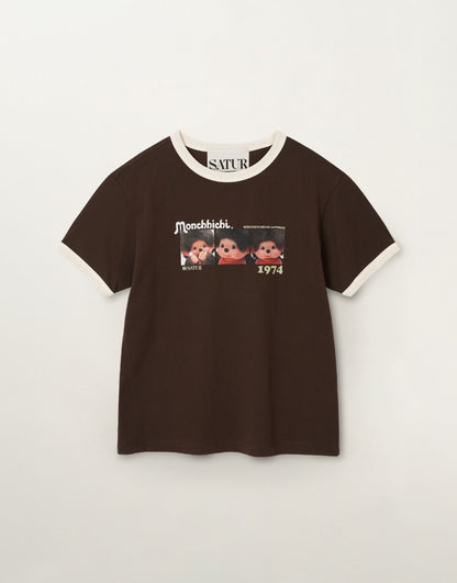 Satur X Monchhichi Ringer T-Shirt