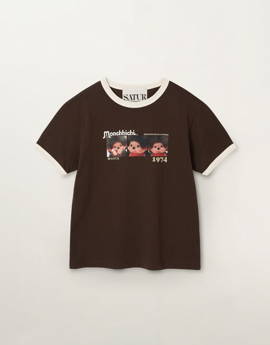 Satur X Monchhichi Ringer T-Shirt