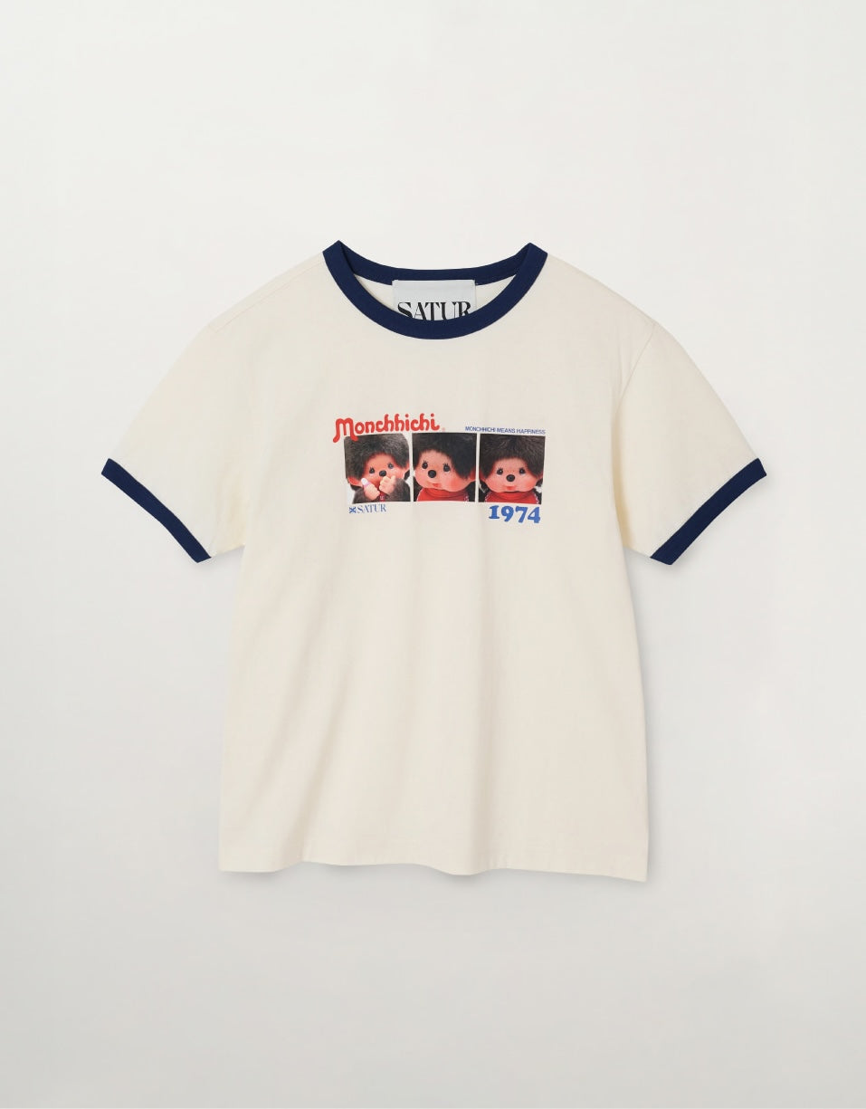 Satur X Monchhichi Ringer T-Shirt
