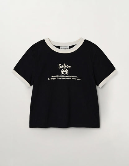 Satur X Monchhichi Ringer T-Shirt