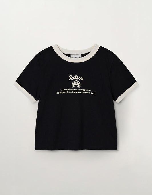 Satur X Monchhichi Ringer T-Shirt