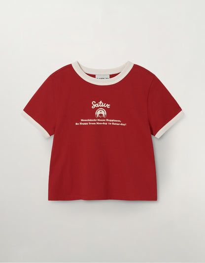 Satur X Monchhichi Ringer T-Shirt